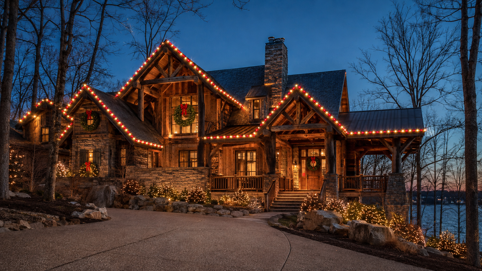 Professional Christmas lighting design 10