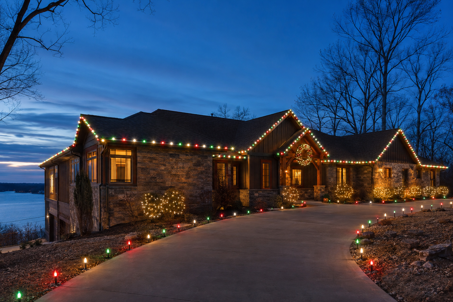 Professional Christmas lighting design 12