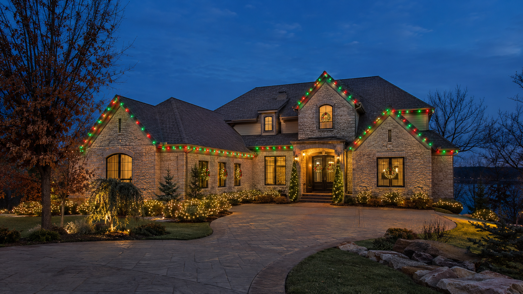 Professional Christmas lighting design 14