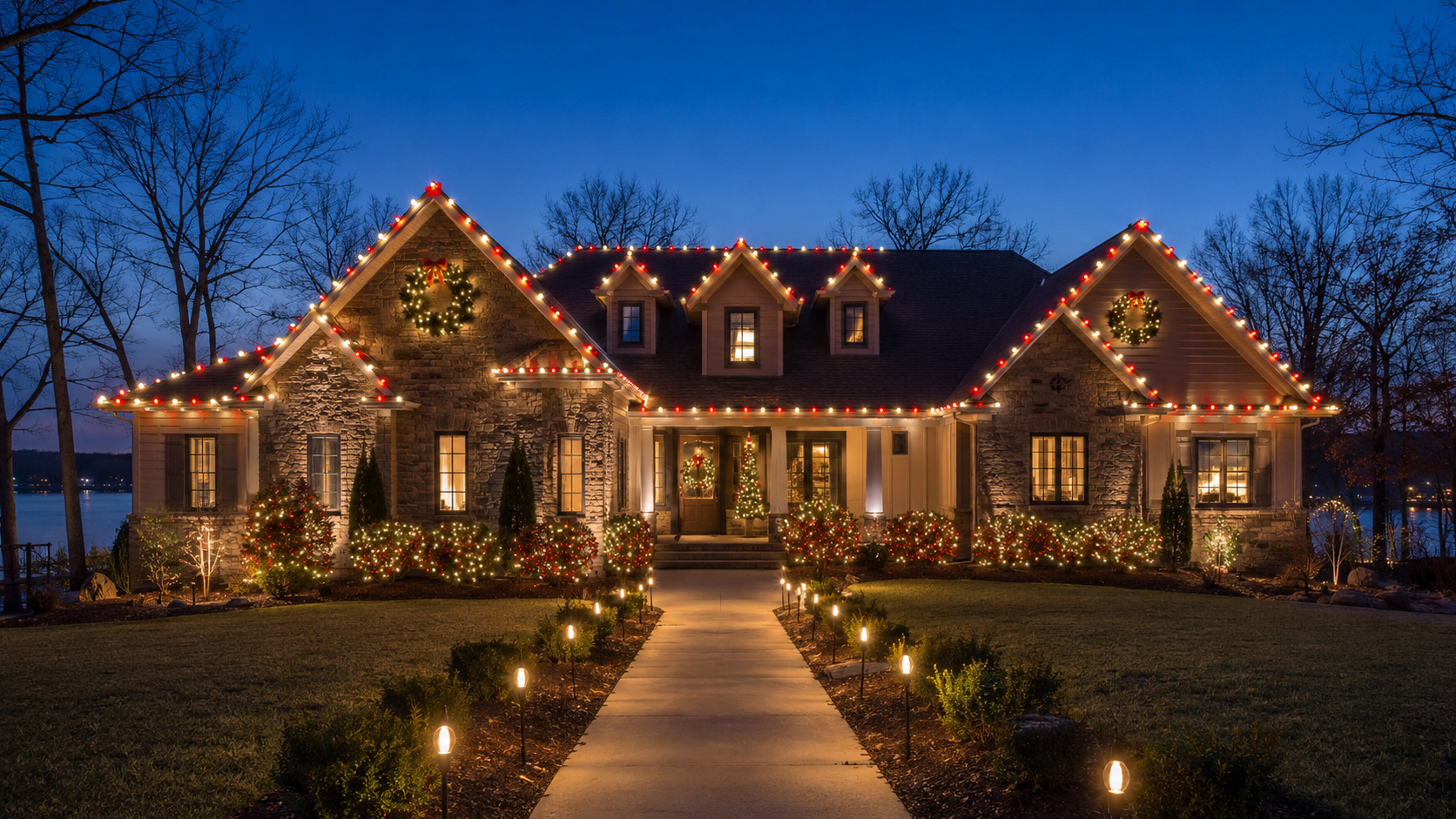 Professional Christmas lighting design 2